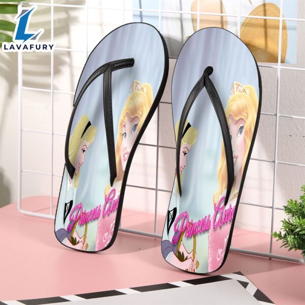 Sleeping Beauty Aurora Disney Princess Gift For Fan Flip Flop Shoes