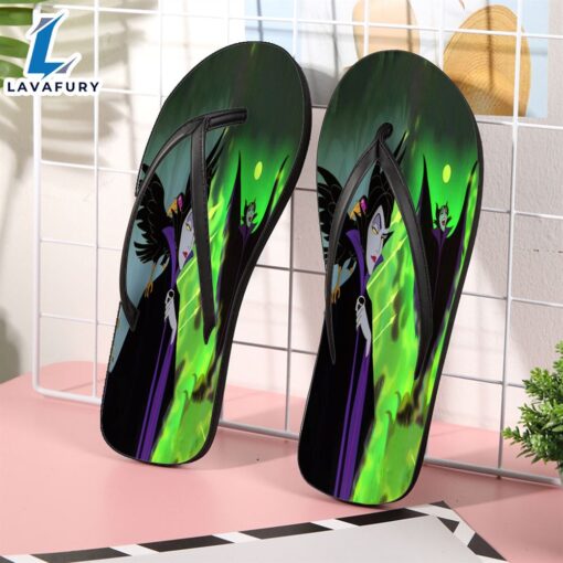 Sleeping Beauty Maleficent Disney 69 Gift For Fan Flip Flop Shoes