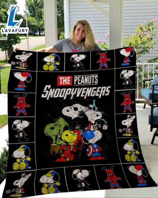 Snoopy Avengers, The Peanuts Snoopyvengers Blanket Mother Day Gift