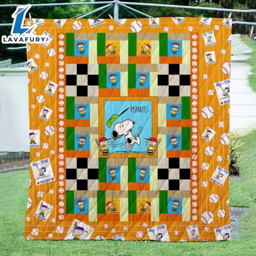 Snoopy Charlie Brown The Peanuts Cartoon Baseball 1k82 Gift Lover Blanket Mother Day Gift