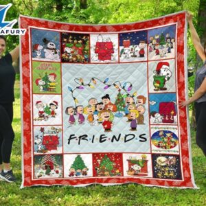 Snoopy Friends Christmas Blanket Xmas…