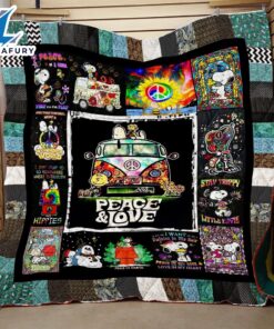 Snoopy Peace And Love Hippie,…