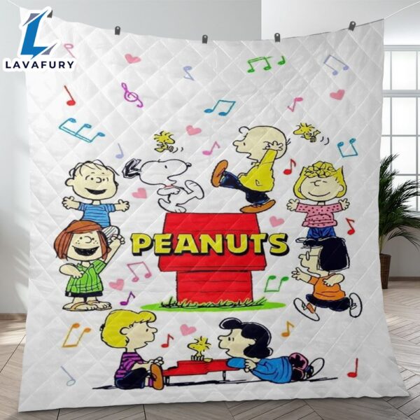 Snoopy Peanuts & Friends 3 Fan Gift, Snoopy Peanuts & Friends Blanket Mother Day Gift