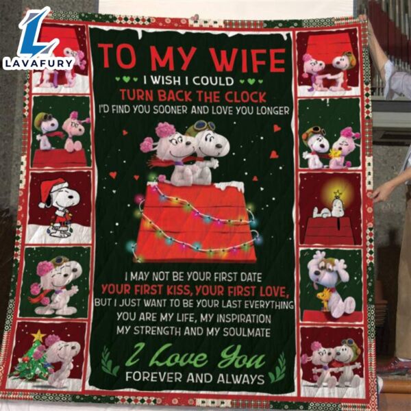Snoopy To My Wife The Peanuts Cartoon 1k112 Gift Lover Blanket Mother Day Gift