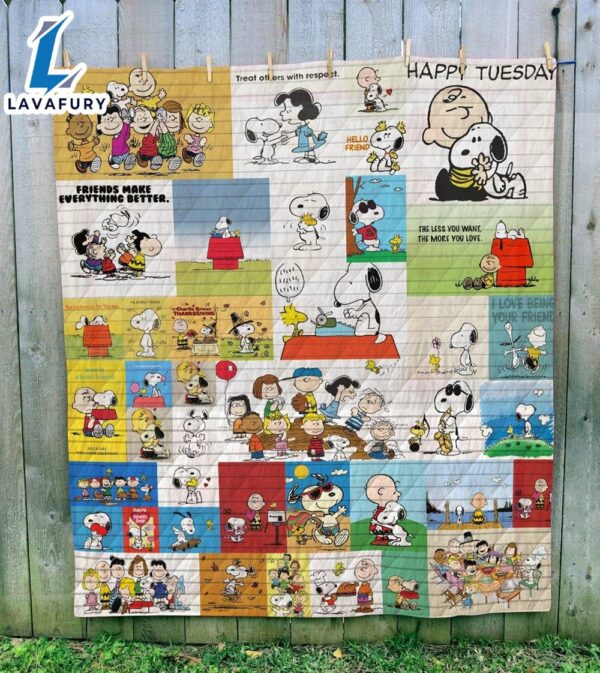 Snoopy,Snoopy Dog & Charlie Brown Story The Peanuts Cartoon 346 Gift Lover Blanket Mother Day Gift