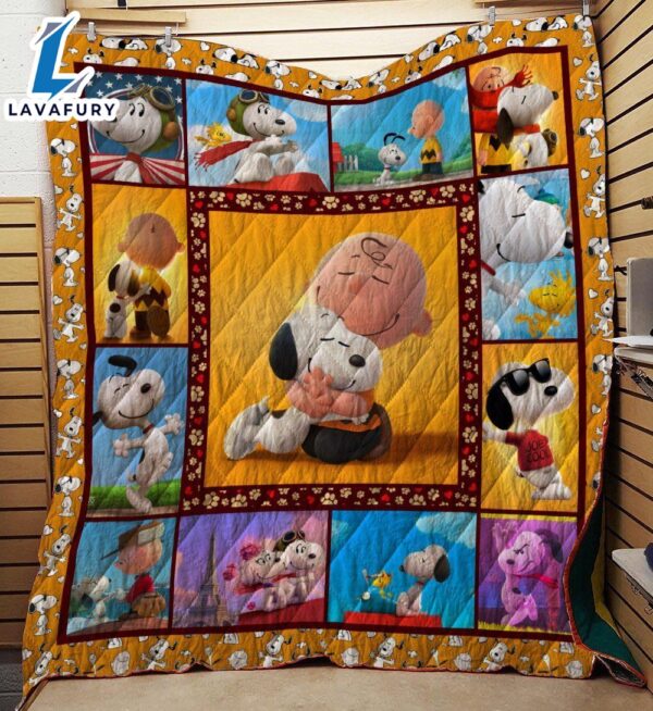 Snoopy,Snoopy Dog & Charlie Brown Story The Peanuts Cartoon 348 Gift Lover Blanket Mother Day Gift