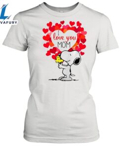 Snoopy And Woodstock I Love You Mom T-Shirt
