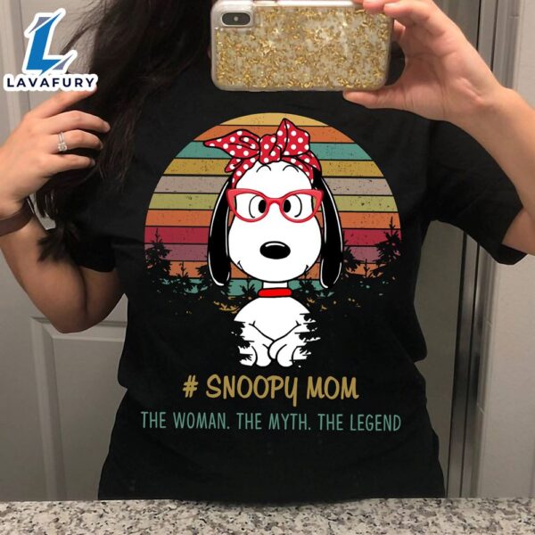 Snoopy Mom The Woman The Myth The Legend Vintage Shirt