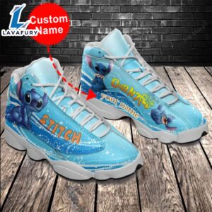Stitch 3 Personalized Name Air JD13 Sneakers Custom Shoes