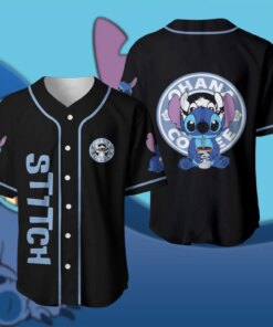 Stitch Baseball Jersey Custom Name…
