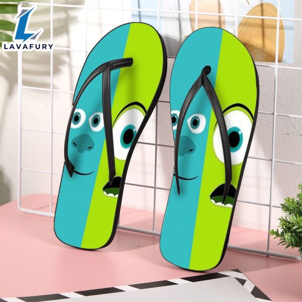 Sulley and Mike v27 Monsters Inc Monsters University Movie Disney Pixar Gift For Fan Flip Flop Shoes