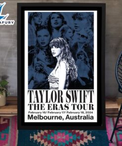 Taylor Swift Melbourne The Eras International Tour February 16-18 2024 Poster