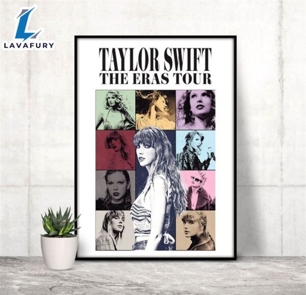 Taylor Swift The Eras Tour 2024 Midnights Concert Collage Poster Canvas