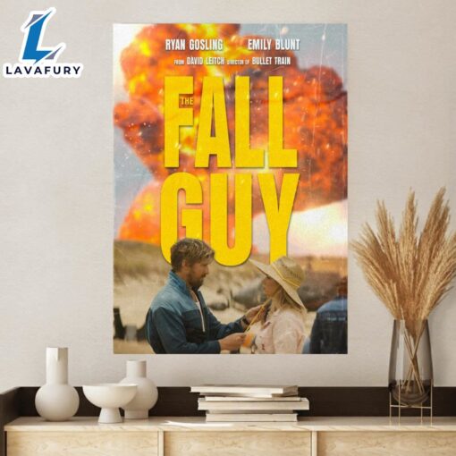 The Fall Guy 2024 Movie Film Poster Ryan Gosling Emily Blunt Movie Canvas