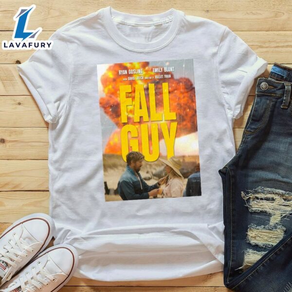 The Fall Guy 2024 Movie Film Poster Ryan Gosling Emily Blunt Movie T-Shirt