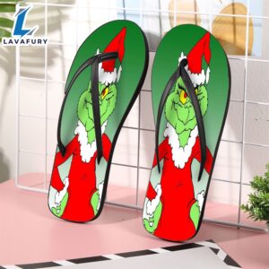 The Grinch Christmas Grinch Green For Fan Flip Flop Shoes