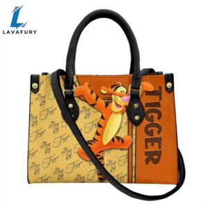 Tigger Pattern Premium Leather Handbag