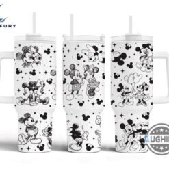 Valentines Day Stanley Cups X Disney Stanley 40 Oz Dupe Tumbler 40oz Mickey And Minnie Mouse Quencher Tumblers Valentines Day Gift For Disneyland Cartoon Lovers