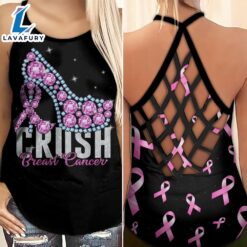 Breast Cancer Awareness Criss-Cross Tank…