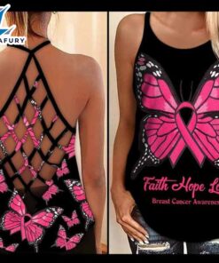 Breast Cancer Awareness Criss-Cross Tank…