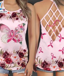 Breast Cancer Awareness Criss-Cross Tank…