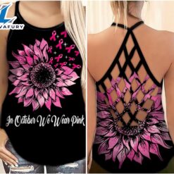 Breast Cancer Awareness Criss-Cross Tank…