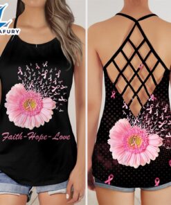 Breast Cancer Awareness Criss-Cross Tank…