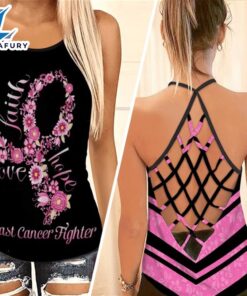 Breast Cancer Awareness Criss-Cross Tank…