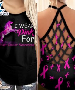 Breast Cancer Awareness Criss-Cross Tank…