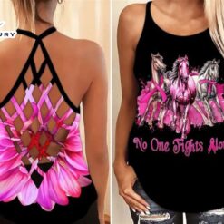 Breast Cancer Awareness Criss-Cross Tank…