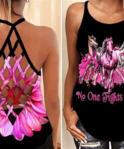 Breast Cancer Awareness Criss-Cross Tank…