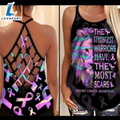 Breast Cancer Awareness Criss-Cross Tank…