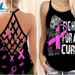 Breast Cancer Awareness Criss-Cross Tank…