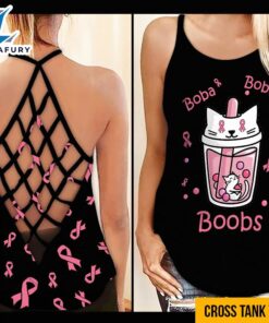 Breast Cancer Awareness Criss-Cross Tank…