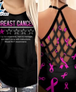 Breast Cancer Awareness Criss-Cross Tank…