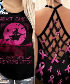 Breast Cancer Awareness Criss-Cross Tank…