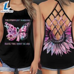 Breast Cancer Awareness Criss-Cross Tank…