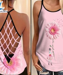 Breast Cancer Awareness Criss-Cross Tank…