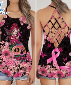 Breast Cancer Awareness Criss-Cross Tank…