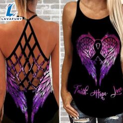 Breast Cancer Awareness Criss-Cross Tank…