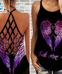 Breast Cancer Awareness Criss-Cross Tank…