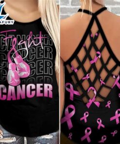 Breast Cancer Awareness Criss-Cross Tank…