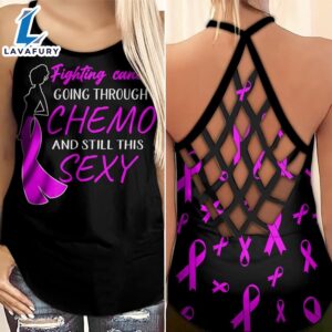Breast Cancer Awareness Criss-Cross Tank…
