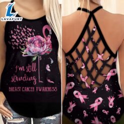 Breast Cancer Awareness Criss-Cross Tank…