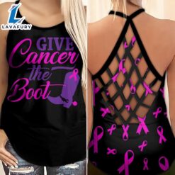 Breast Cancer Awareness Criss-Cross Tank…