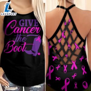 Breast Cancer Awareness Criss-Cross Tank…