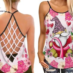 Breast Cancer Awareness Criss-Cross Tank…