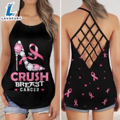 Breast Cancer Awareness Criss-Cross Tank…