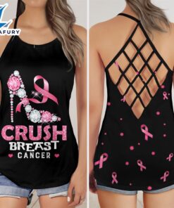 Breast Cancer Awareness Criss-Cross Tank…