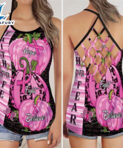 Breast Cancer Awareness Criss-Cross Tank…